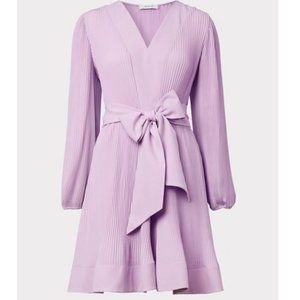 *NWT* Milly Liv Dress Pleated Lilac - Size 2